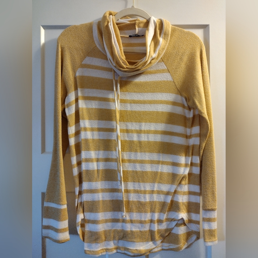 Yellow & White striped shirt
